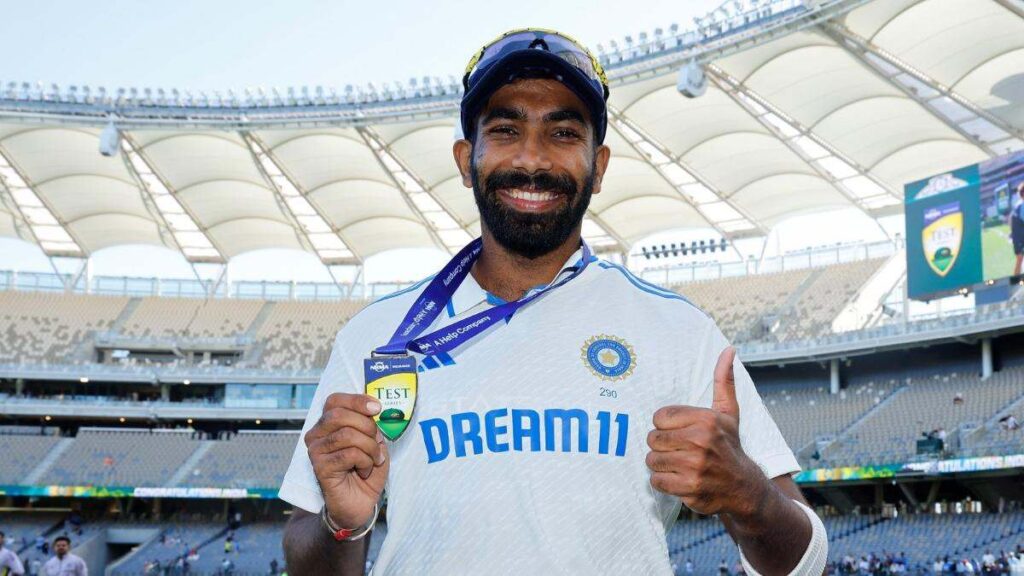 Jasprit Bumrah after winning the 'Player of the Match' award in the first test at Perth